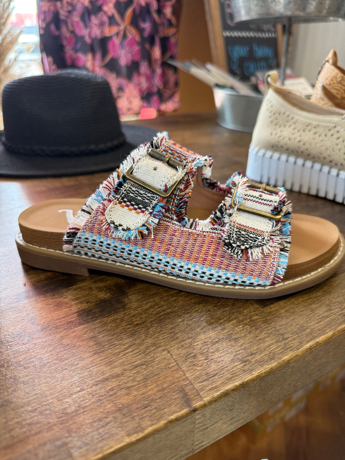 Mackenzie Multi Cream Sandals